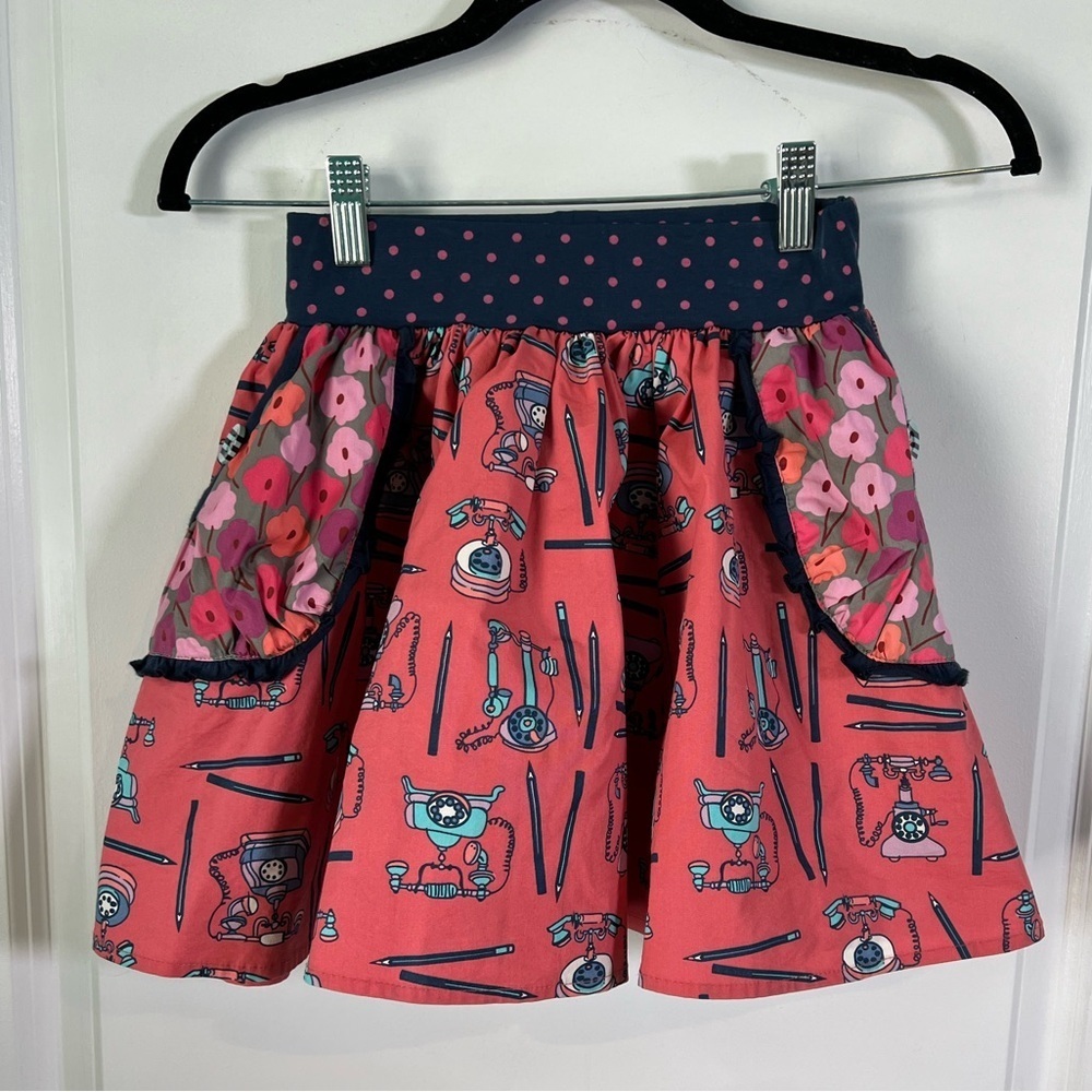Matilda Jane Hold the Phone Skirt Size 8 With Pockets